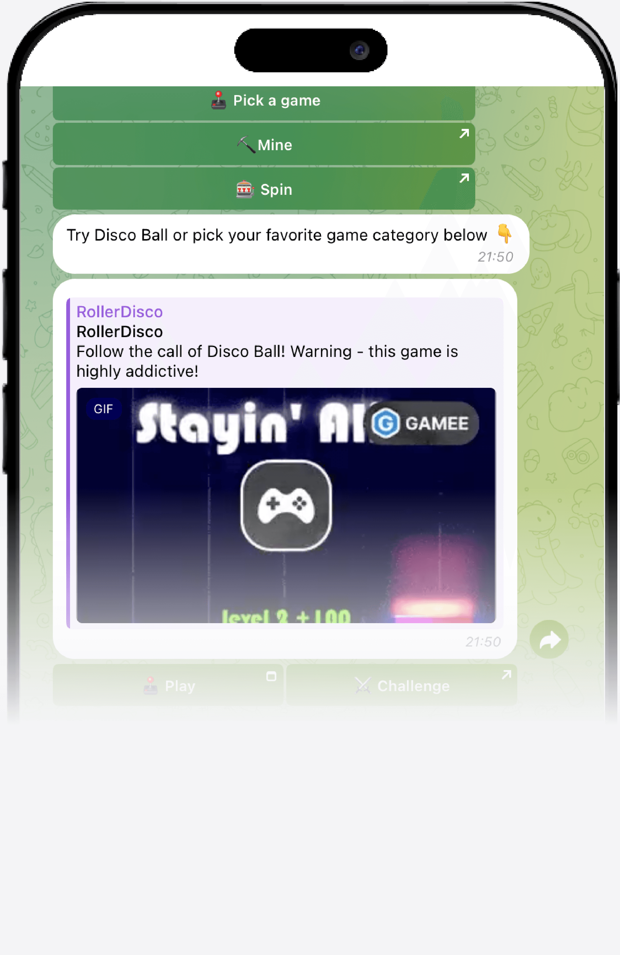 phone screen example